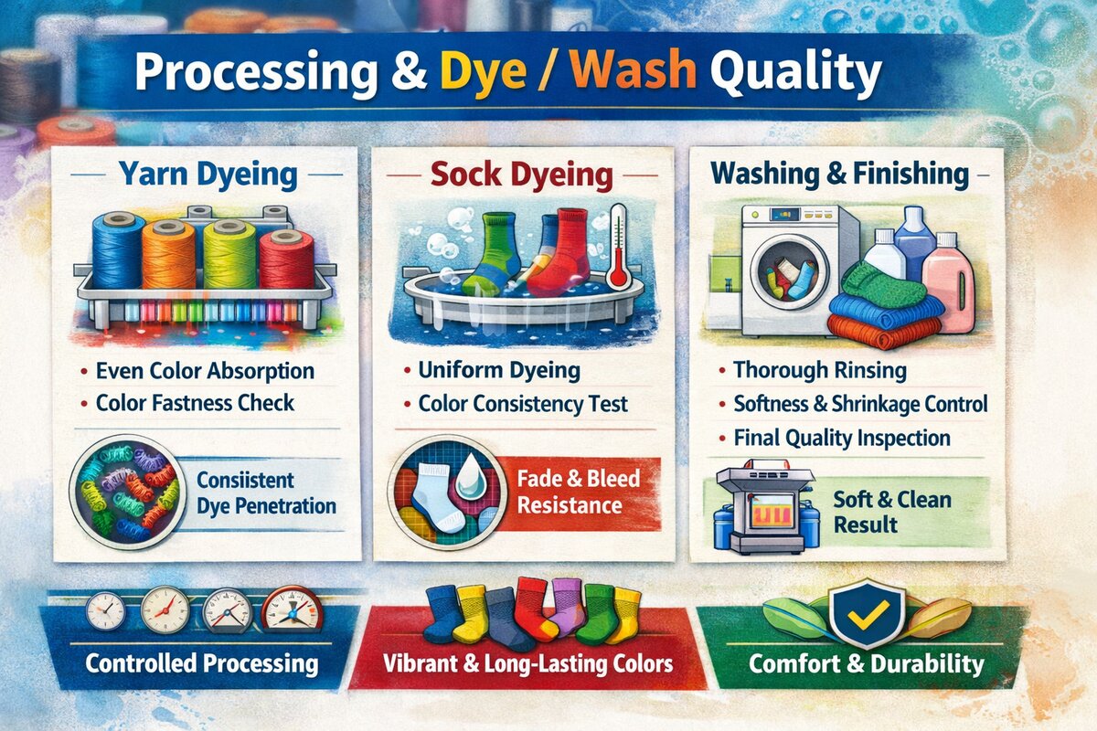 5. Processing / Dye & Wash Quality